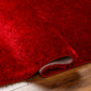 BOXHOLM Tapis Shaggy I Tapis Moderne, Salon, Chambre I Tapis Uni à Poils Longs, Épais, Doux, Moelleux, Entretien Facile I Rouge