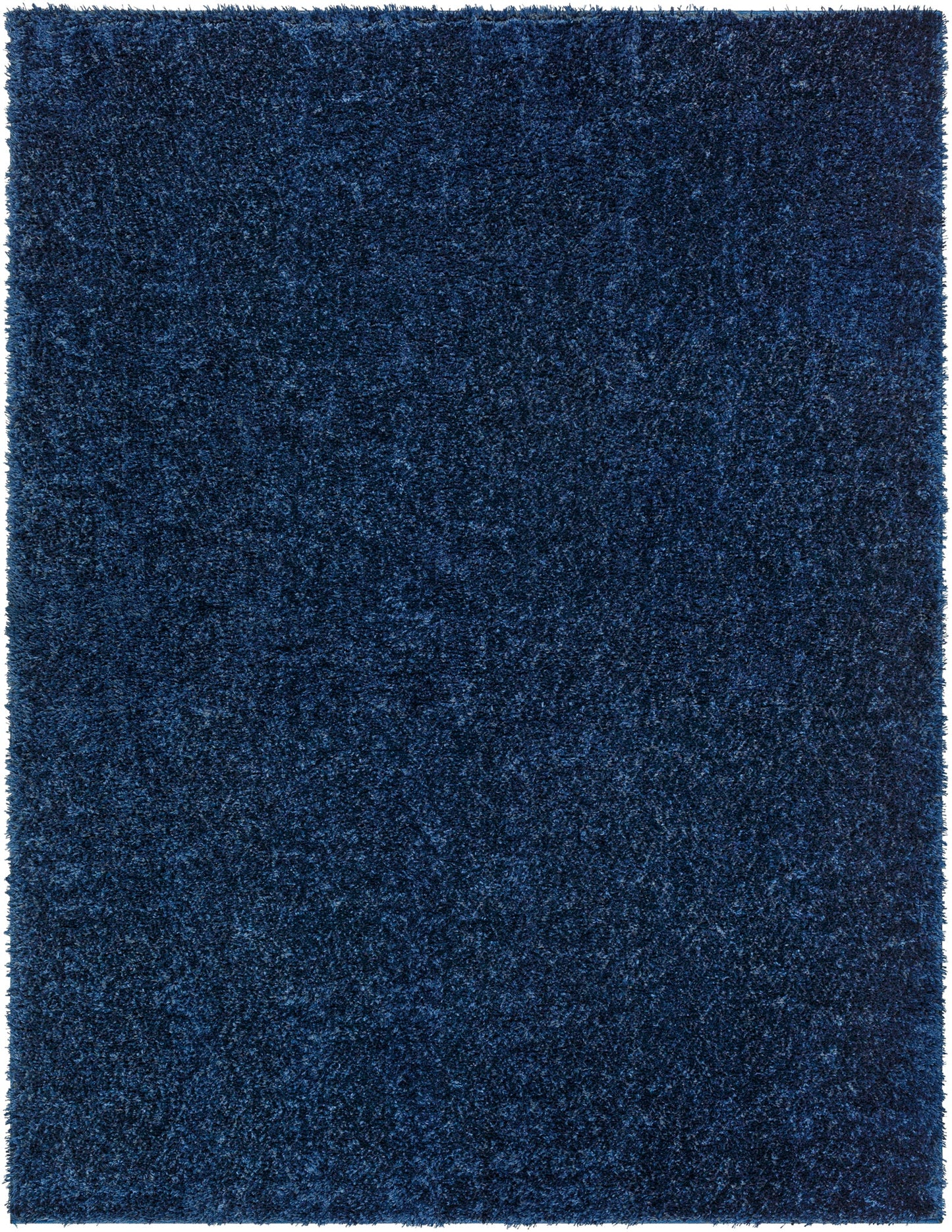 BOXHOLM Tapis Shaggy I Tapis Moderne, Salon, Chambre I Tapis Uni à Poils Longs, Épais, Doux, Moelleux, Entretien Facile I Bleu Foncé