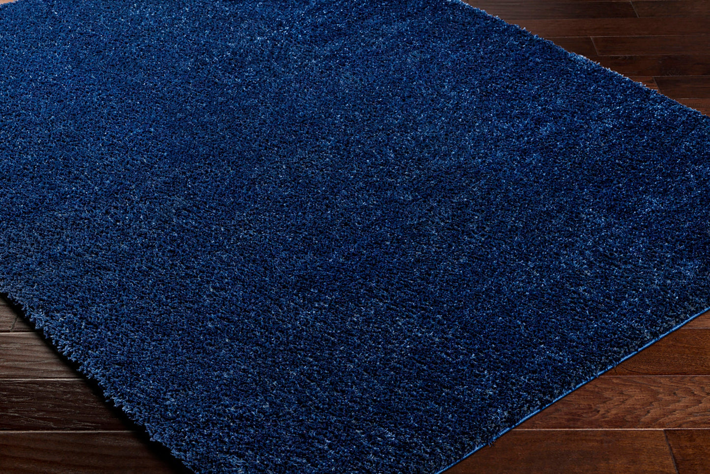 BOXHOLM Tapis Shaggy I Tapis Moderne, Salon, Chambre I Tapis Uni à Poils Longs, Épais, Doux, Moelleux, Entretien Facile I Bleu Foncé