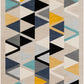 DOMWIER Tapis Scandinave I Tapis Moderne, Couloir, Salon, Chambre I Tapis Contemporain, Poils Courts, Doux, Durable I Multicolore, Gris