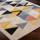 DOMWIER Tapis Scandinave I Tapis Moderne, Couloir, Salon, Chambre I Tapis Contemporain, Poils Courts, Doux, Durable I Multicolore, Beige