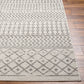 LOUISE Tapis Scandinave I Tapis Moderne, Salon, Chambre I Tapis Contemporain Bohème, Poils Courts, Doux, Durable I Ivoire, Gris