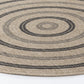 EMIKO Tapis Extérieur Aspect Jute I Tapis Bohème Extérieur et Intérieur, Terrasse, Balcon, Véranda, Patio, Salon, Cuisine I Beige, Noir