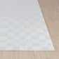 ILEA Tapis Scandinave à Carreaux I Tapis Moderne, Salon, Chambre I Tapis Contemporain, Poils Courts, Doux, Entretien Facile I Ivoire