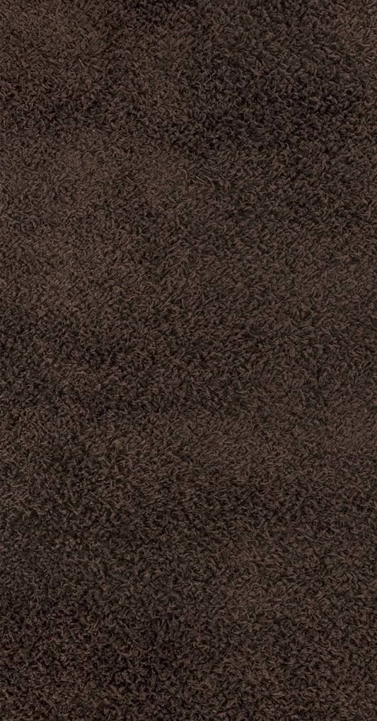 TORRIS Tapis Shaggy I Tapis Moderne, Couloir, Salon, Chambre I Tapis Uni à Poils Longs, Doux, Moelleux, Entretien Facile I Marron Foncé