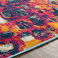 AMINA Tapis Abstrait I Tapis Moderne, Salon, Chambre I Tapis Design Marbre Moucheté à Poils Courts, Doux, Durable I Multicolore, Orange