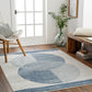 LAKIN Tapis Scandinave I Tapis Moderne, Salon, Chambre I Tapis Contemporain, Poils Courts, Doux, Durable, Entretien Facile I Bleu, Gris