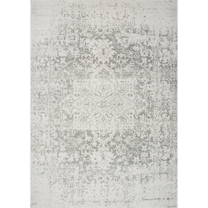 AMELIA Tapis Vintage I Tapis Persan, Salon, Chambre I Tapis Traditionnel Oriental, Poils Courts, Doux, Entretien Facile I Ivoire, Gris