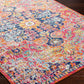 OLIVIA Tapis Vintage I Tapis Persan, Salon, Chambre I Tapis Traditionnel Oriental, Poils Courts, Doux, Entretien Facile I Orange, Bleu