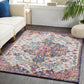 AMELIA Tapis Vintage I Tapis Persan, Salon, Chambre I Tapis Traditionnel Oriental, Poils Courts, Doux, Durable I Multicolore, Bleu