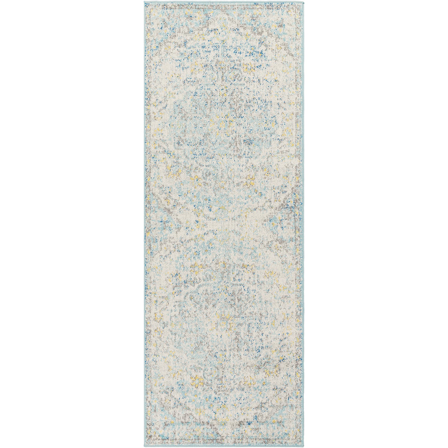 OLIVIA Tapis Vintage I Tapis Persan, Salon, Chambre I Tapis Traditionnel Oriental, Poils Courts, Doux, Durable I Multicolore, Jaune