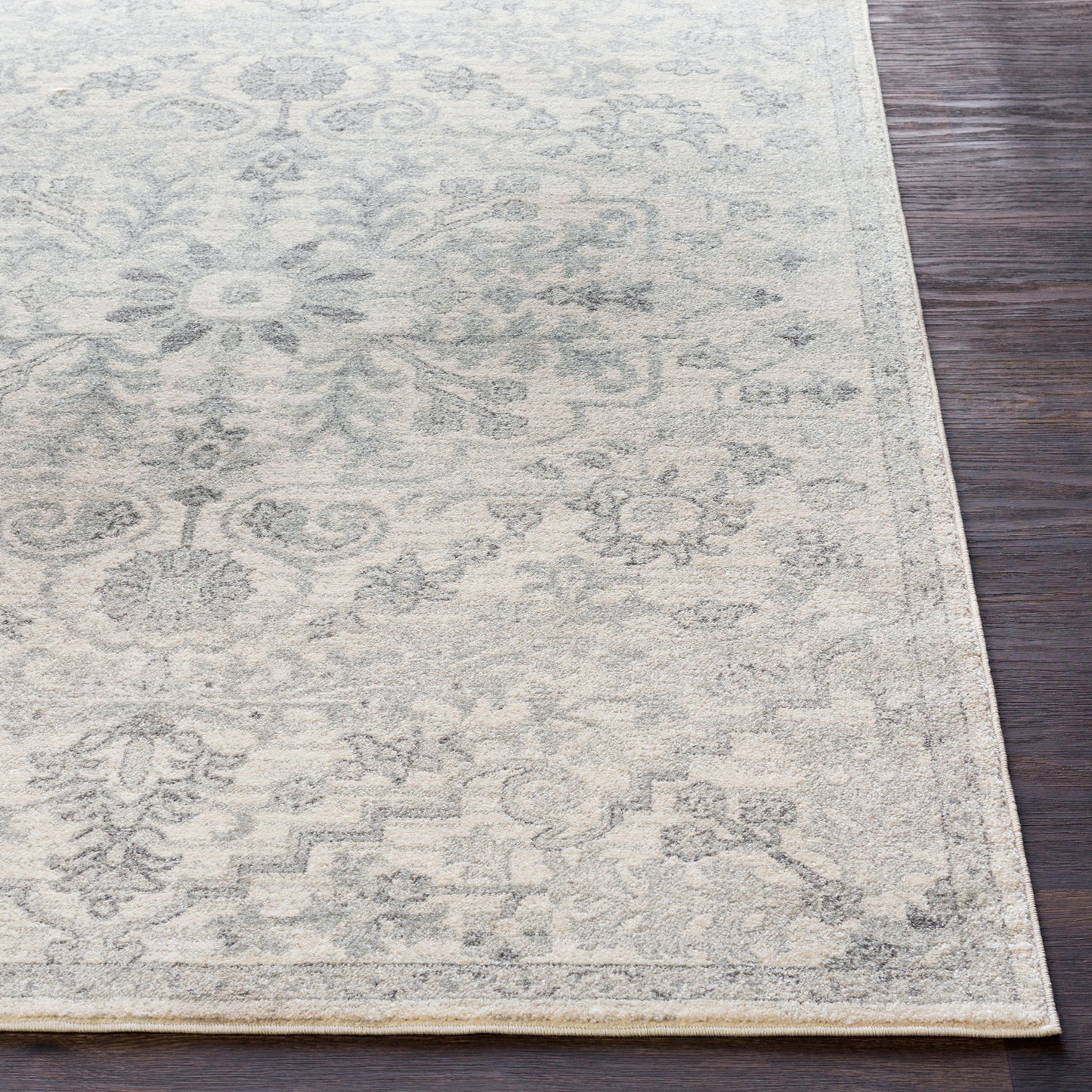 OLIVIA Tapis Vintage I Tapis Persan, Salon, Chambre I Tapis Traditionnel Oriental, Poils Courts, Doux, Durable I Gris, Beige