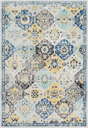 AMELIA Tapis Vintage I Tapis Persan, Salon, Chambre I Tapis Traditionnel Oriental, Poils Courts, Doux, Durable I Multicolore, Bleu