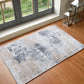 PARKS Tapis Abstrait I Tapis Moderne, Couloir, Salon, Chambre I Tapis Design Marbre Moucheté à Poils Courts, Doux, Durable I Gris, Beige