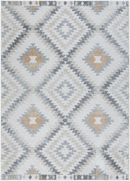 KWARTIER Tapis Scandinave I Tapis Moderne, Couloir, Salon, Chambre I Tapis Contemporain Bohème, Poils Courts, Doux I Gris, Beige