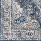 TRICHT Tapis Vintage I Tapis Persan, Salon, Chambre I Tapis Traditionnel Oriental, Poils Courts, Doux, Durable I Bleu, Gris, Ivoire