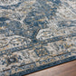 TRICHT Tapis Vintage I Tapis Persan, Salon, Chambre I Tapis Traditionnel Oriental, Poils Courts, Doux, Durable I Bleu, Gris, Ivoire