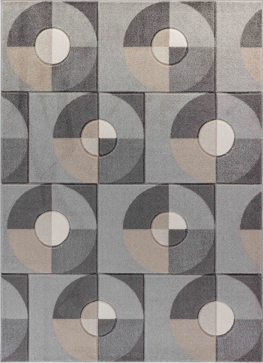 RAYLEEN Tapis Scandinave I Tapis Moderne, Salon, Chambre I Tapis Contemporain, Poils Courts, Doux, Durable, Entretien Facile I Gris