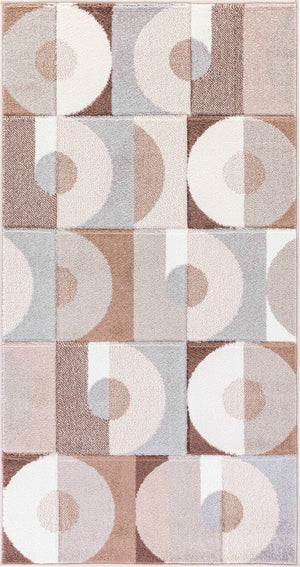 WESLIE Tapis Scandinave I Tapis Moderne, Salon, Chambre I Tapis Contemporain, Poils Courts, Doux, Entretien Facile I Brun, Beige