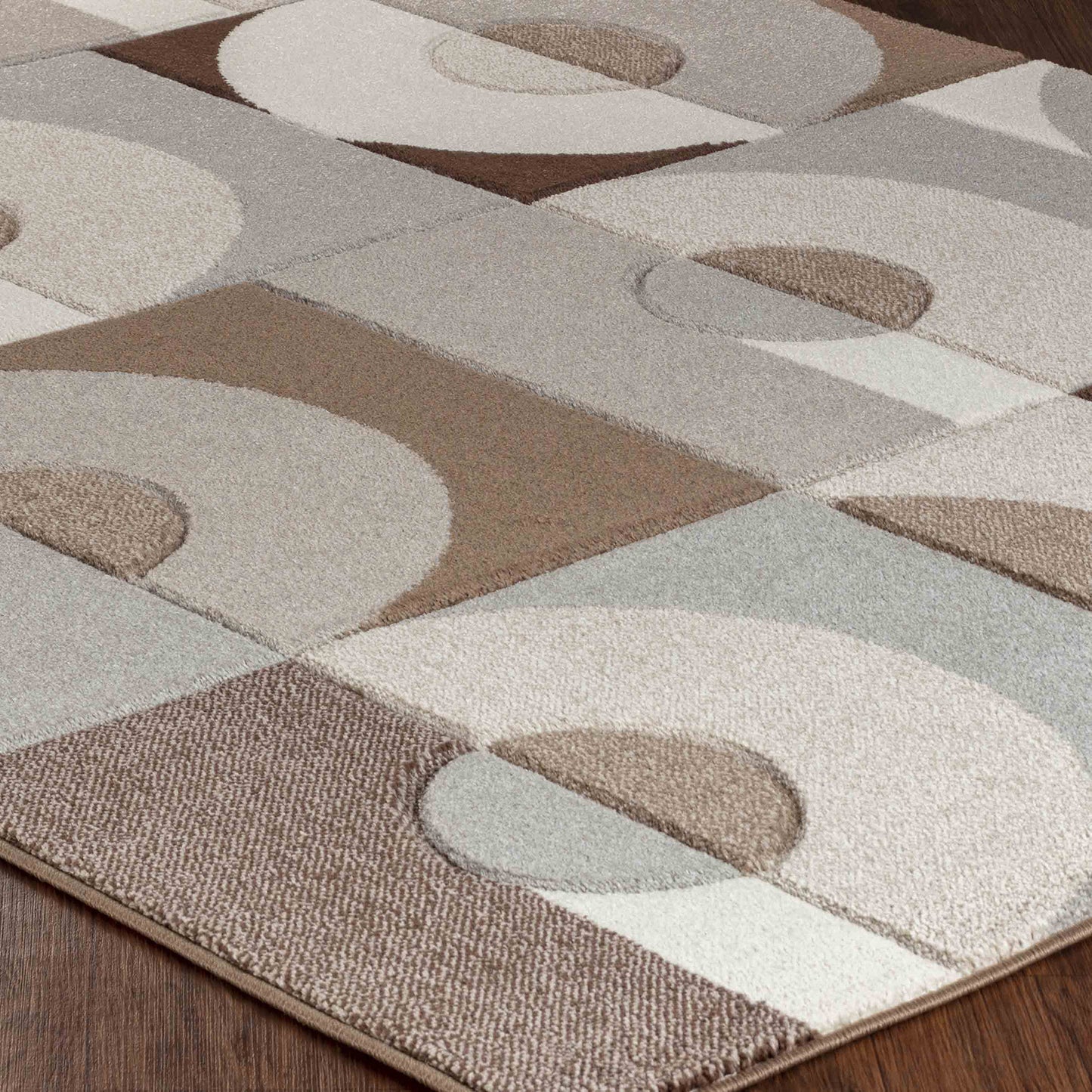 WESLIE Tapis Scandinave I Tapis Moderne, Salon, Chambre I Tapis Contemporain, Poils Courts, Doux, Entretien Facile I Brun, Beige