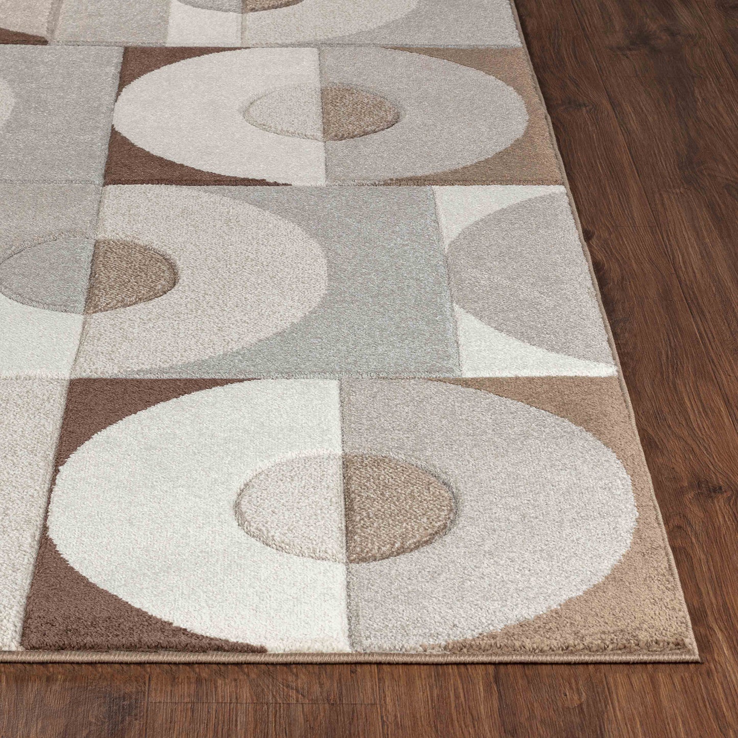 WESLIE Tapis Scandinave I Tapis Moderne, Salon, Chambre I Tapis Contemporain, Poils Courts, Doux, Entretien Facile I Brun, Beige