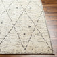 HUNTERSHOLLOW Tapis Berbère I Tapis Traditionnel, Couloir, Salon, Chambre I Tapis Ethnique à Poils Courts, Doux, Durable I Ivoire, Gris