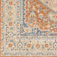 EDMOND Tapis Lavable en Machine I Tapis Persan, Salon, Cuisine I Tapis Vintage Oriental, Poils Courts, Doux, Durable I Orange, Jaune