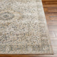 ELLINWOOD Tapis Lavable en Machine I Tapis Persan, Salon, Cuisine I Tapis Vintage Oriental, Poils Courts, Doux, Durable I Beige, Bleu