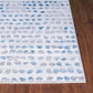 TEANDRE Tapis Scandinave à Pois I Tapis Moderne, Salon, Chambre I Tapis Contemporain, Poils Courts, Doux I Ivoire, Bleu, Gris