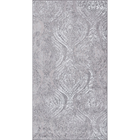 LISSETE Tapis Vintage I Tapis Persan, Salon, Chambre I Tapis Traditionnel Oriental, Poils Courts, Doux, Entretien Facile I Blanc, Gris