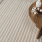 AIYANA Tapis Scandinave Rayé I Tapis Moderne, Salon I Tapis Contemporain, Poils Courts, Doux, Entretien Facile I Beige, Blanc