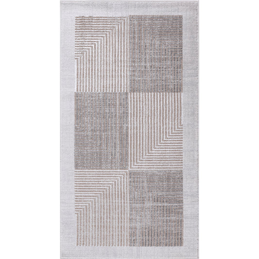 TYNISHA Tapis Scandinave I Tapis Moderne, Salon, Chambre, Salle à Manger I Tapis Contemporain Bohème, Poils Courts, Doux I Beige, Blanc