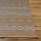 JOSE Tapis en Jute Lavable en Machine I Tapis Bohème, Couloir, Salon, Chambre I Tapis Rustique, Fibres Naturelles I Brun, Beige