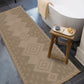 YURIKO Tapis en Jute Lavable en Machine I Tapis Bohème, Couloir, Salon, Chambre I Tapis Rustique, Fibres Naturelles I Beige, Ivoire