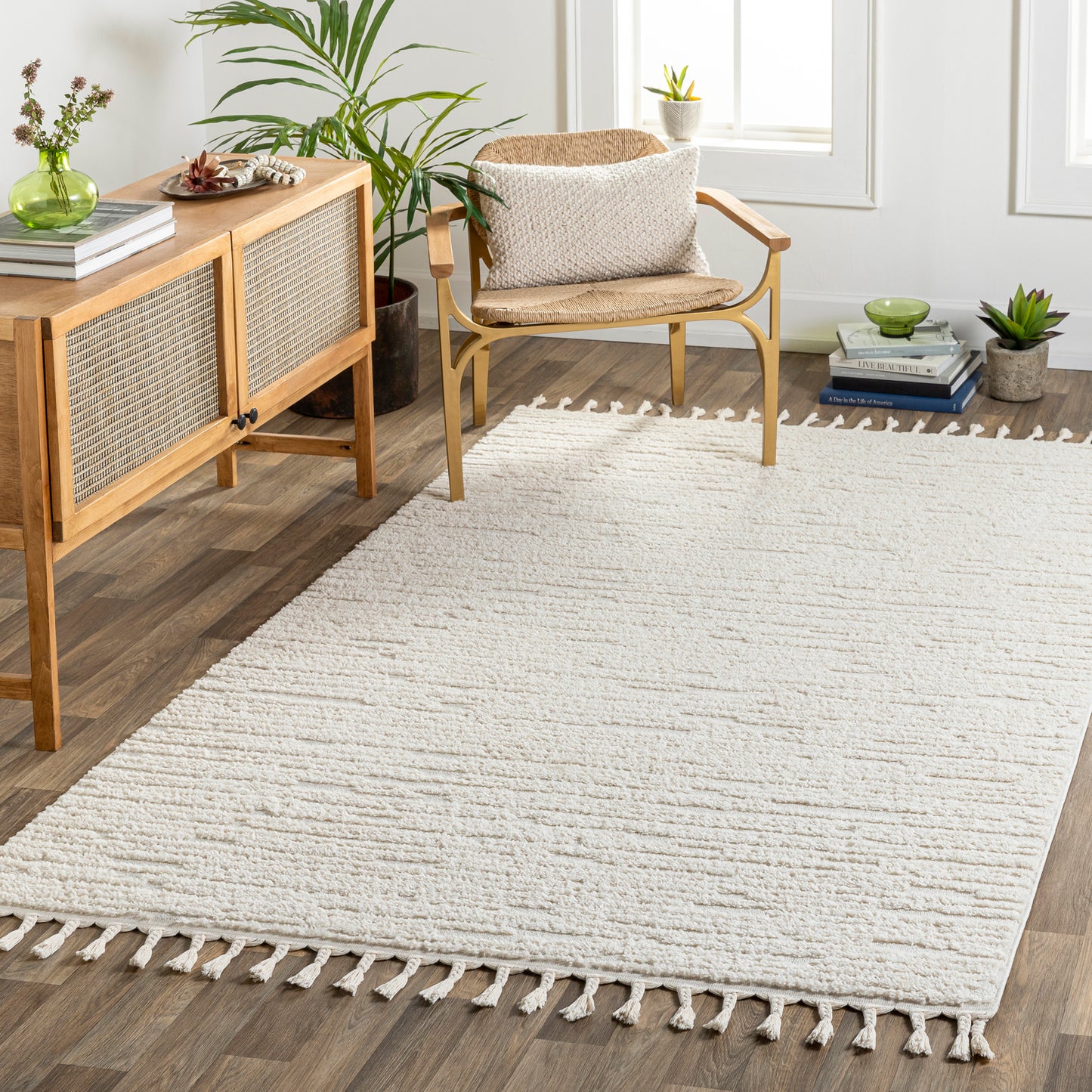 VIOLZ Tapis Scandinave I Tapis Moderne, Salon, Chambre I Tapis Contemporain Bohème, Poils Courts, Doux, Durable I Gris Clair, Ivoire