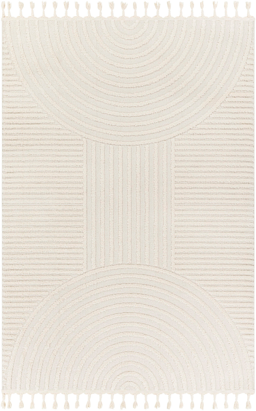 KYRA Tapis Scandinave I Tapis Moderne, Salon, Chambre I Tapis Contemporain, Poils Courts, Doux, Durable, Entretien Facile I Ivoire