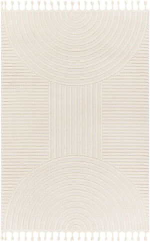 KYRA Tapis Scandinave I Tapis Moderne, Salon, Chambre I Tapis Contemporain, Poils Courts, Doux, Durable, Entretien Facile I Ivoire