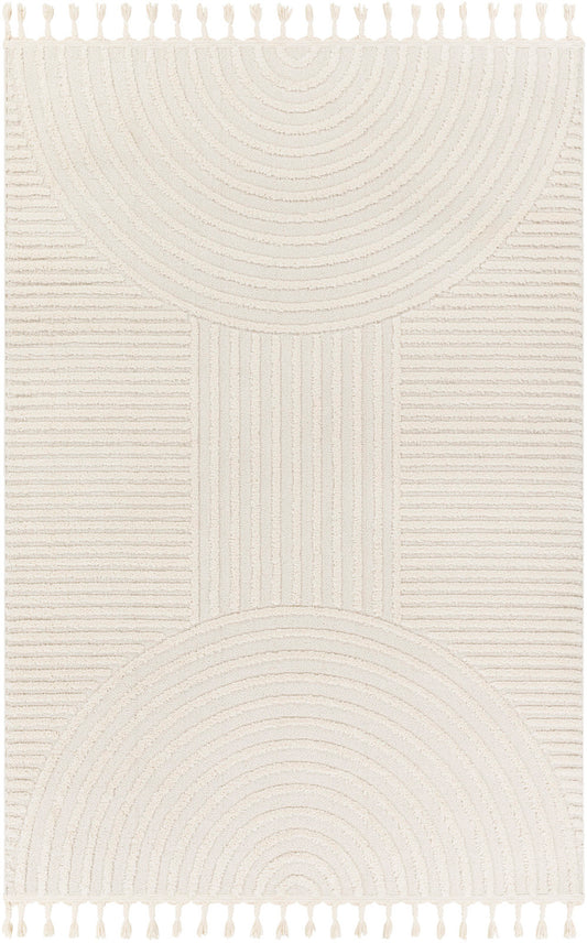 KYRA Tapis Scandinave I Tapis Moderne, Salon, Chambre I Tapis Contemporain, Poils Courts, Doux, Durable, Entretien Facile I Ivoire