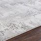 TAQUITA Tapis Abstrait I Tapis Moderne, Salon, Chambre, Salle à Manger I Tapis Design Marbre Moucheté à Poils Courts, Doux I Blanc, Gris