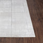 PEGAH Tapis Scandinave I Tapis Moderne, Salon, Chambre I Tapis Contemporain, Poils Courts, Doux, Entretien Facile I Blanc, Gris