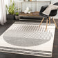 NEERBOSCH Tapis Scandinave I Tapis Moderne, Couloir, Salon, Chambre I Tapis Contemporain, Poils Courts, Doux, Durable I Blanc, Noir