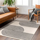 BURNSIDE Tapis Scandinave I Tapis Moderne, Couloir, Salon, Chambre I Tapis Contemporain, Poils Courts, Doux, Durable I Blanc, Noir