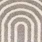 LONGISLAND Tapis Shaggy I Tapis Moderne, Salon, Chambre I Tapis à Poils Longs, Doux, Moelleux, Entretien Facile I Gris Foncé, Blanc