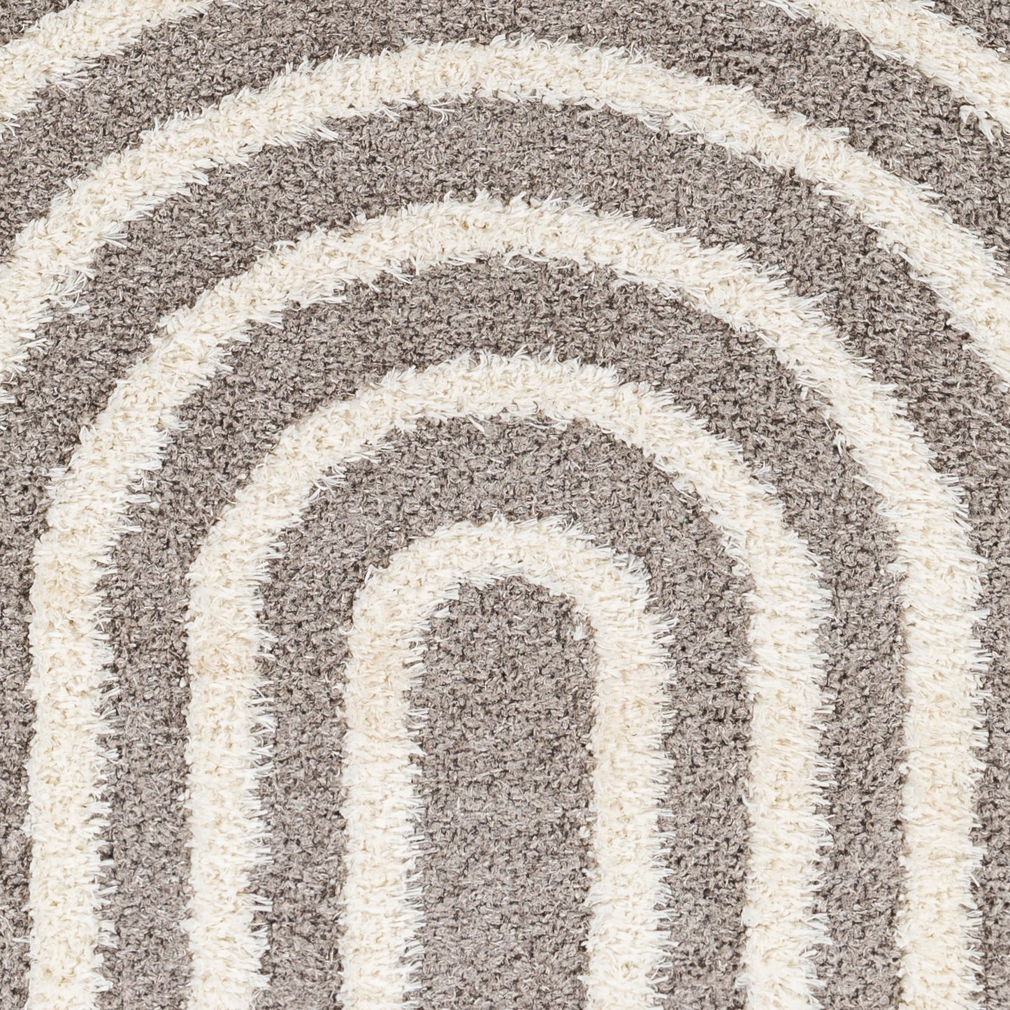 LONGISLAND Tapis Shaggy I Tapis Moderne, Salon, Chambre I Tapis à Poils Longs, Doux, Moelleux, Entretien Facile I Gris Foncé, Blanc