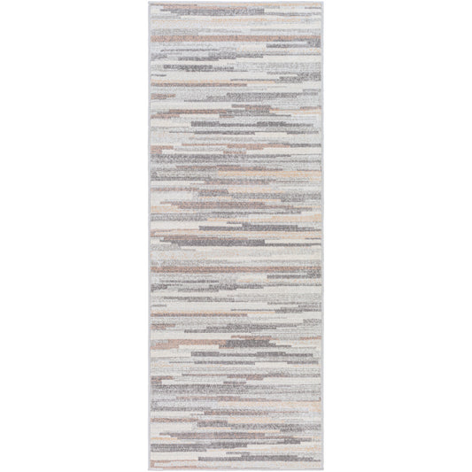 BEAUVAIS Tapis Scandinave I Tapis Moderne, Couloir, Salon, Chambre I Tapis Contemporain, Poils Courts, Doux, Durable I Blanc, Brun