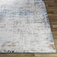 SHERBORNE Tapis Abstrait I Tapis Moderne, Couloir, Salon, Chambre I Tapis Design Marbre à Poils Courts, Doux I Ivoire, Gris, Bleu