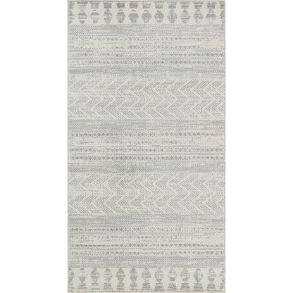 SHEPSHED Tapis Scandinave I Tapis Moderne, Couloir, Salon, Chambre I Tapis Contemporain Bohème, Poils Courts, Doux, Durable I Gris