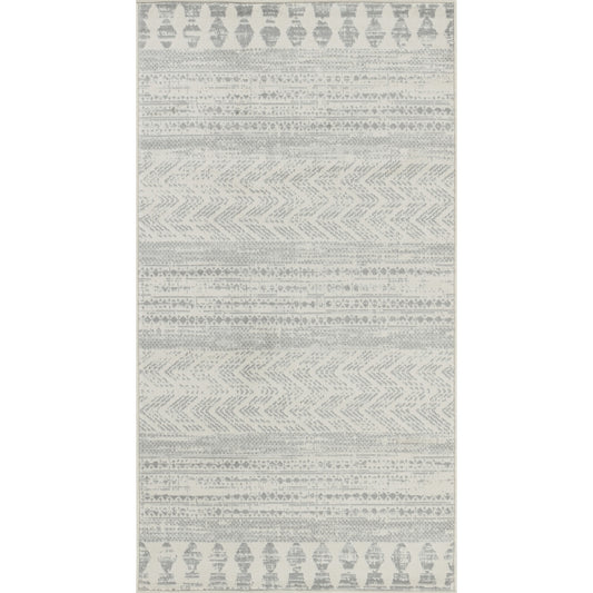 SHEPSHED Tapis Scandinave I Tapis Moderne, Couloir, Salon, Chambre I Tapis Contemporain Bohème, Poils Courts, Doux, Durable I Gris