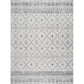 ROLDE Tapis Berbère I Tapis Traditionnel, Couloir, Salon, Chambre I Tapis Ethnique à Poils Courts, Doux, Entretien Facile I Blanc, Gris