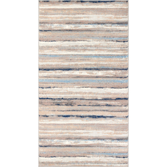 ERMERVEEN Tapis Scandinave I Tapis Moderne, Couloir, Salon, Chambre I Tapis Contemporain, Poils Courts, Doux I Blanc, Gris, Bleu